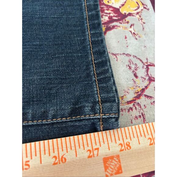 Loft Womens Original Boot Cut Jeans Size 10P Dark Wash Cotton Blend NWT FLAW - Picture 8 of 10